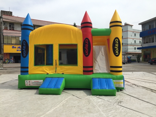 Pesta Luar Ruangan Inflatable Castle Combo Dengan Slide Kids Jumping Bouncer
