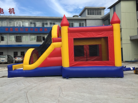 Meledakkan Bouncy Castle Combo Inflatable Bouncer Dengan Slide Double Triple Stitch
