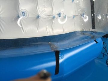 Semi Transparan Inflatable Bubble Tent / Inflatable Yard Tent Putih PVC Tarpaulin