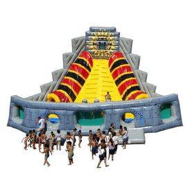 Voodoo Pyramid Large Inflatable Slides, 7m Tinggi Anak-anak terbuka Slides