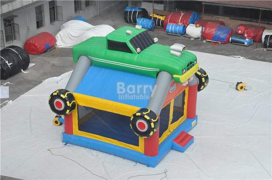 Komersial Outdoor Inflatable Bouncer House Desain Mobil, Sewa Kastil Melompat