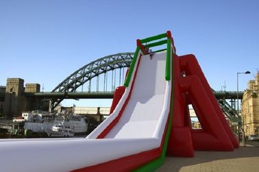 Kustom  Inflatable Blue Atau Red Inflatable Water Slide Untuk Dewasa