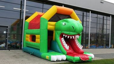 Custom Made Multifun Inflatable Combo Aframe Metkop Bouncy Castles Dengan Slides