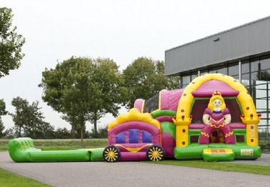 Populer Pricess Inflatable Combo PVC Rumah Bouncing Duarable Dengan Slide
