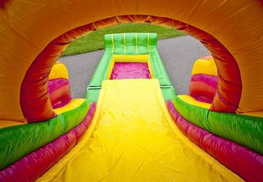 Populer Pricess Inflatable Combo PVC Rumah Bouncing Duarable Dengan Slide
