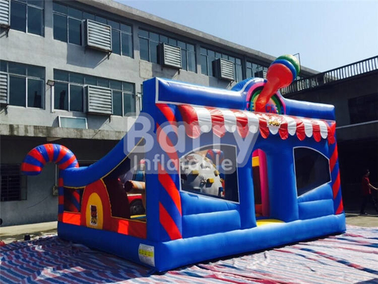 Bouncer Inflatable Tahan Api Indoor Playground Warna-warni Jumper Rumah Bouncing
