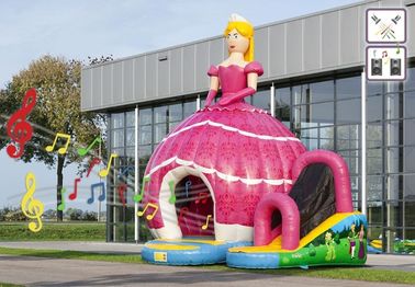 Menakjubkan Putri Inflatable Bouncer PVC Bahan Pencetakan Merah Inflatable Bouncy Castle