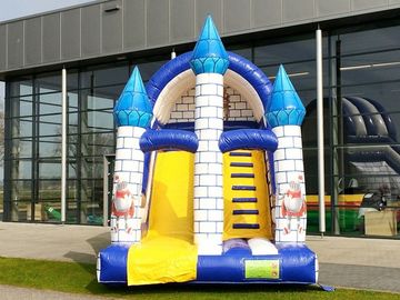 Kecil Single Lane Commercial Inflatable Slide Dengan Castle Theme Untuk Amusement Park