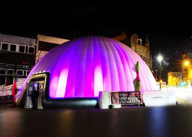 Novel raksasa Led Inflatable Dome Tent Pencahayaan Customizd Inflatable Air Tent Untuk Acara Besar