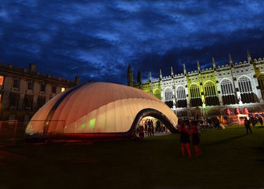 Novel raksasa Led Inflatable Dome Tent Pencahayaan Customizd Inflatable Air Tent Untuk Acara Besar