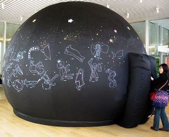 Menakjubkan Tenda Tiup Astronomi / Portable Planetarium Dome Untuk Proyeksi Digital