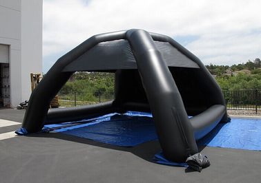 Hitam Iklan Inflatable Tent Logo Percetakan Inflatable Dome Tent Untuk Acara