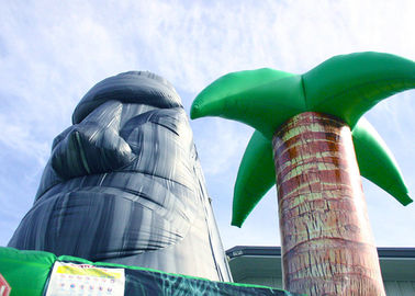Pulau Tiki Bertema Besar 28ft Inflatable Climbing Wall Party Games