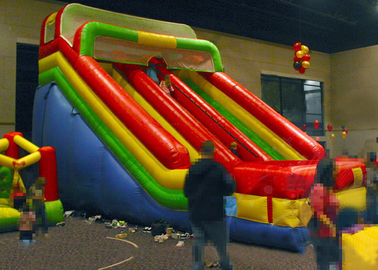 Rainbow Slide Inflatable Komersial Untuk Acara Besar / Screamer Inflatable Bounce Slide