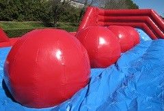 Sphere Wipeout Big Baller Inflatable Interactive Games Brige Walk Untuk Playground