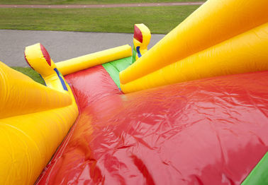 Single Lane Super Clown Inflatable Slide 6.3m Tinggi Dengan Pencetakan Logo