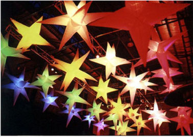 Indah Led Inflatable Star Oxford Cloth Lucky Star Untuk Stage Lighting