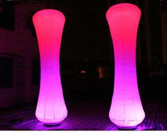 Red Led Pernikahan Inflatable Led Lighting Tabung Jam Pasir Untuk Elegent Party