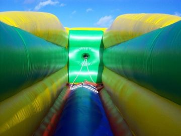 Menantang Bungee Run Playground Inflatable Sports Games Dengan 2 Lane CE
