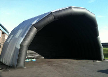 Disesuaikan Raksasa Inflatable Stage Cover Black Large Inflatable Event Tent