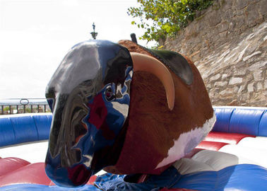 Rodeo Bull / Bucking Bronco Inflatable Sports Games Untuk Playground Equipment