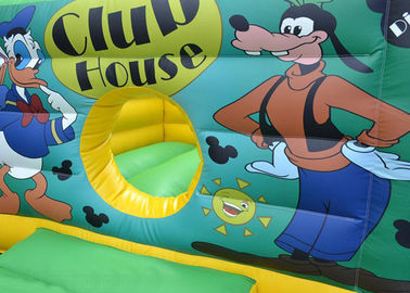12ft X 18ft Mickey Mouse Inflatable Combo Rumah Bouncing Pesta Ulang Tahun Dan Slide