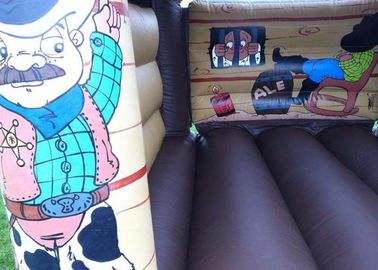 Indah Wild West Inflatable Bouncer Jump Kustom Untuk Pesta Anak-Anak