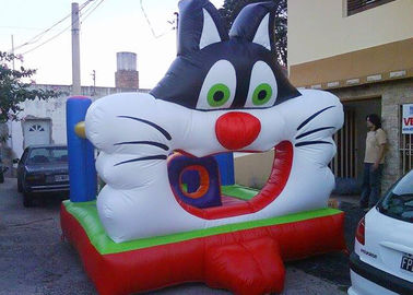 Populer Moonwalk Bounce House Inflatables Big 3D Design Cat
