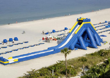 Disesuaikan Inflatable Air Slide Komersial, Blue Hippo Raksasa Inflatable Slide Untuk Dewasa