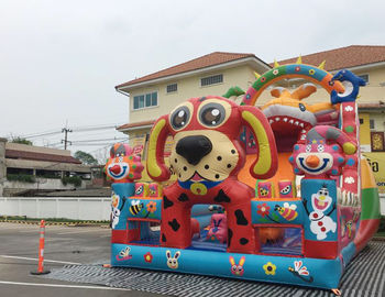 Gaint Inflatable Combo / Inflatable Slide Bouncy / Combo Castle Games Untuk Anak-Anak Bermain