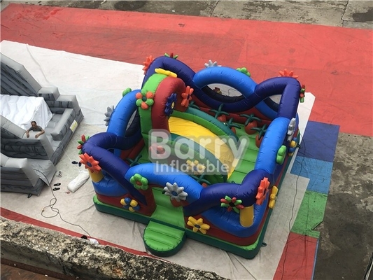 0.55mm PVC Bouncy Castle Flower Sayur Inflatable Funcity Playground Theme Park