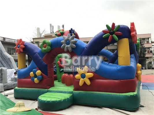 0.55mm PVC Bouncy Castle Flower Sayur Inflatable Funcity Playground Theme Park
