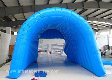 Besar Blue Black American Raiders Inflatable Football Helmet Tunnel