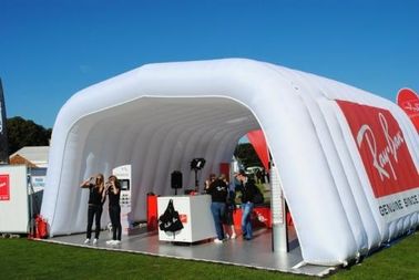 PVC Tent Type Outdoor Inflatable Tent Air Roof / Event Tent Dengan Lampu Led