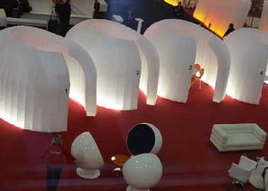 Putih Mini Tiup Ooffice Ruang Tenda, Indoor Digunakan Inflatable Exihition Tent