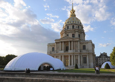 Led Light Inflatable Exhition Tent Di Malam Hari, Tenda Permanen Dengan Pintu Untuk Acara Besar
