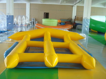 Kuning 0.9mm PVC Inflatable Fly Fish Inflatable Toy Boat Untuk Permainan Air