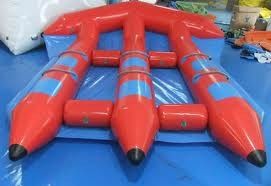 Durable PVC Inflatable Flying Towable Fish Untuk Air Permainan, Fly Fish Water Sports