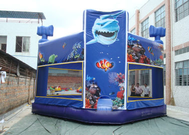 Indoor atau Outdoor Kelas Komersial Bouncy Castle / 0.55MM PVC Inflatable Bouncer