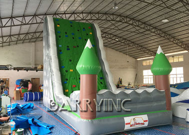 Jungle Green Kids Inflatable Climbing Wall Untuk Amusement Inflatable Mainkan Equipment
