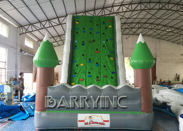 Jungle Green Kids Inflatable Climbing Wall Untuk Amusement Inflatable Mainkan Equipment