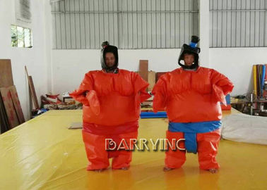 Partai Gulat Fancy Dress Dewasa Inflatable Model Sumo Kostum Sesuai Dengan Baterai