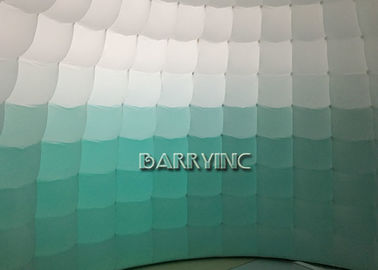 Hijau Putih Air Dome Iklan Inflatable Tenda PVC Fabrics Untuk Partai / Acara