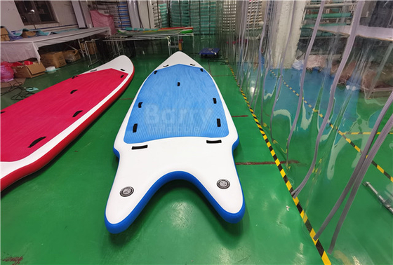 Anti Skid Inflatable SUP Board Touring Air Paddle Board Bentuk Ikan