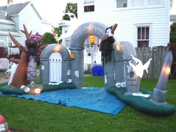 Kustom Inflatable Iklan Produk Halloween Dekorasi Inflatable Entrance Arch