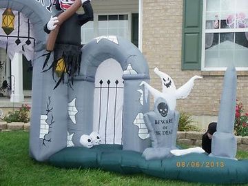 Kustom Inflatable Iklan Produk Halloween Dekorasi Inflatable Entrance Arch