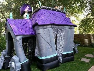 Halloween Inflatable Haunted House Halloween Dekorasi Pesta Iklan Inflatables