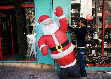 25 Ft / Disesuaikan Inflatable Advertising Produk Giant Inflatable Santa Untuk Toko