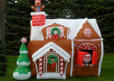 Kustom Bounce Inflatable Iklan Produk Rumah Natal Untuk Festival Natal