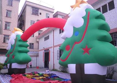 Oxford Cloth Customized Advertising Inflatables Pohon Natal / Lengkungan Untuk Festival